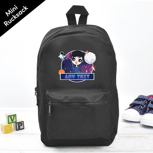 Jnr Boys Personalised Galaxy Mini Rucksack - Image 1