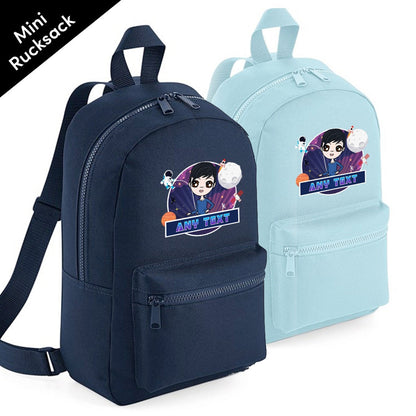 Jnr Boys Personalised Galaxy Mini Rucksack - Image 2