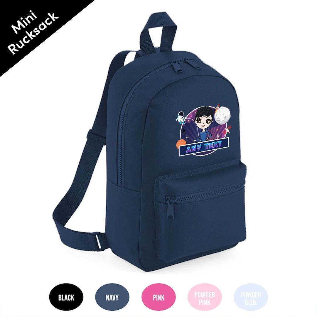 Jnr Boys Personalised Galaxy Mini Rucksack - Image 3