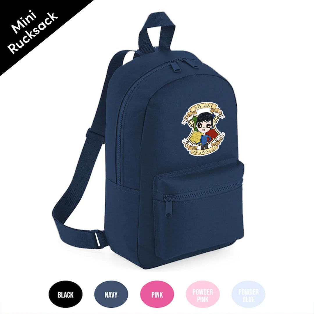 Jnr Boys Personalised Wizard Mini Rucksack - Image 2