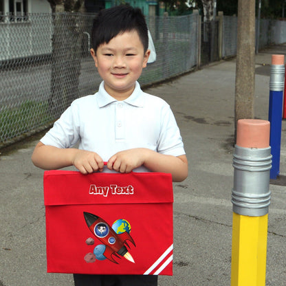 Jnr Boys Rocket Book Bag - Image 3