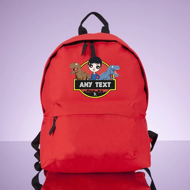 Jnr Boys Personalised Dinosaurs Rucksack - Image 3