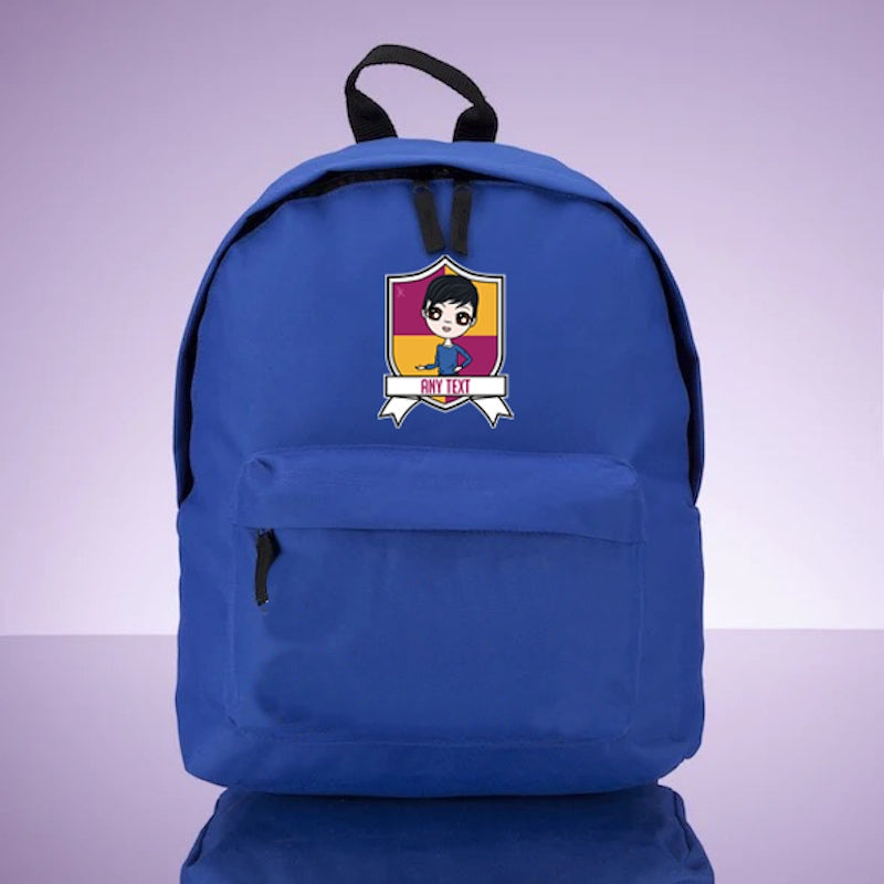 Jnr Boys Personalised Shield Rucksack - Image 2