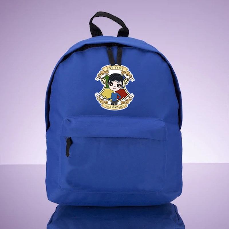 Jnr Boys Personalised Wizard Rucksack - Image 1