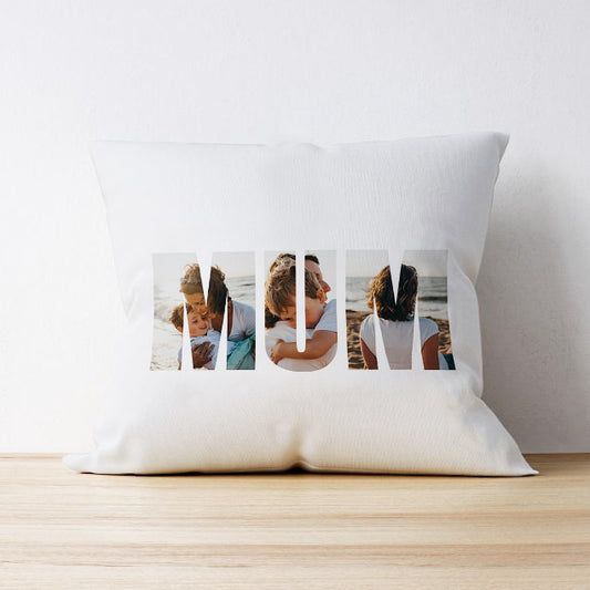 Three Upload Photo Cushion - MUM