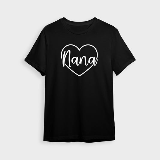 'Nana Love Heart' T-Shirt - Custom Gifts 