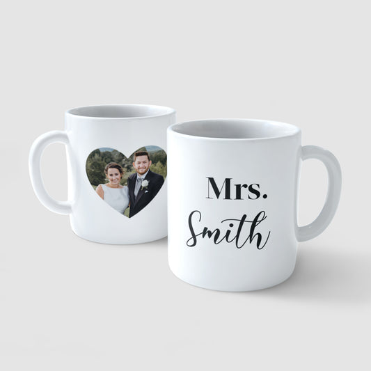 Personalised Photo Upload Mug - Mrs