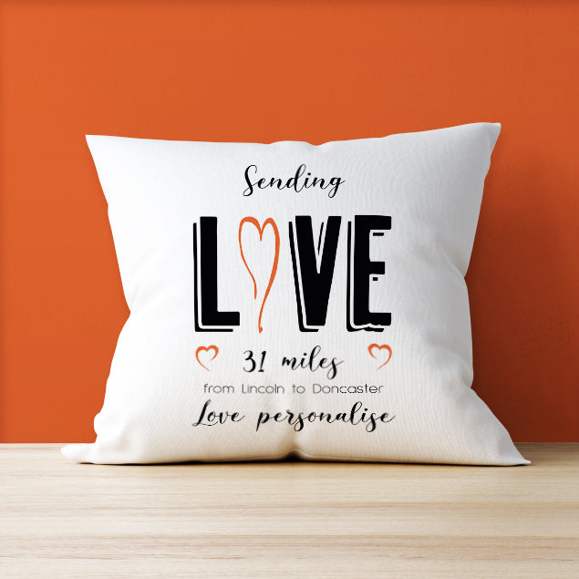 Personalised Cushion - Sending Love