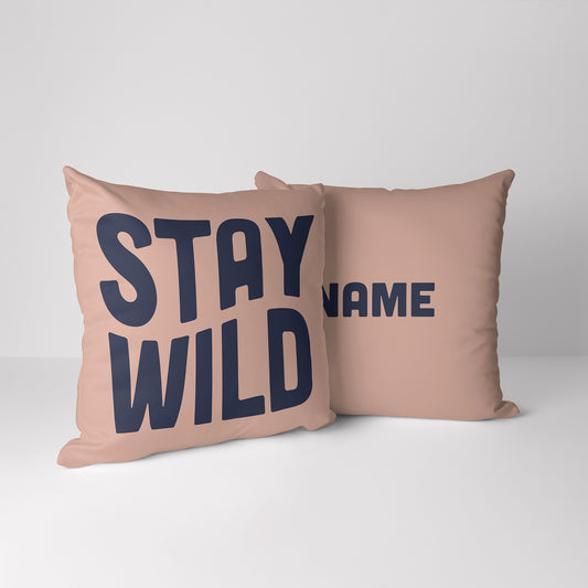 Personalised Childrens Cushion - Stay Wild