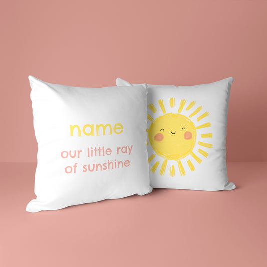 Personalised Childrens Cushion - Ray of Sunshine