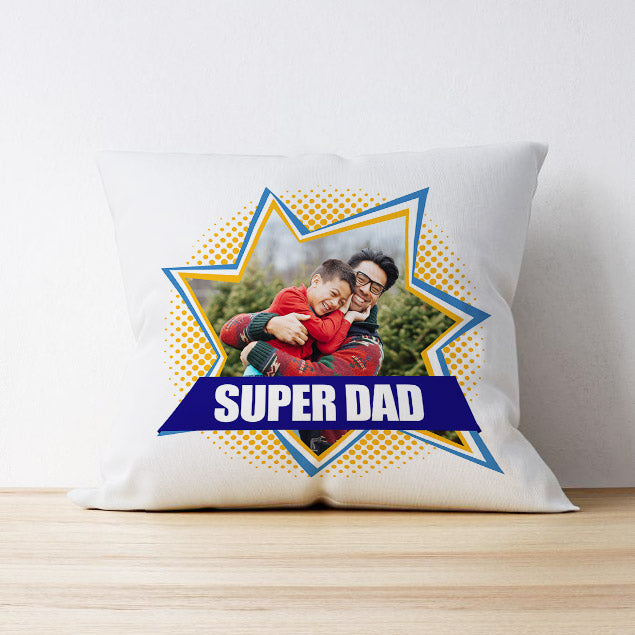 Photo Upload Cushion - Super Dad