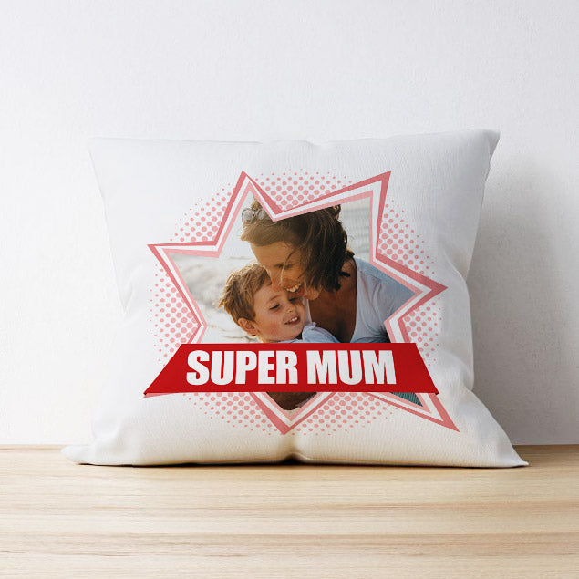 Photo Upload Cushion - Super Mum