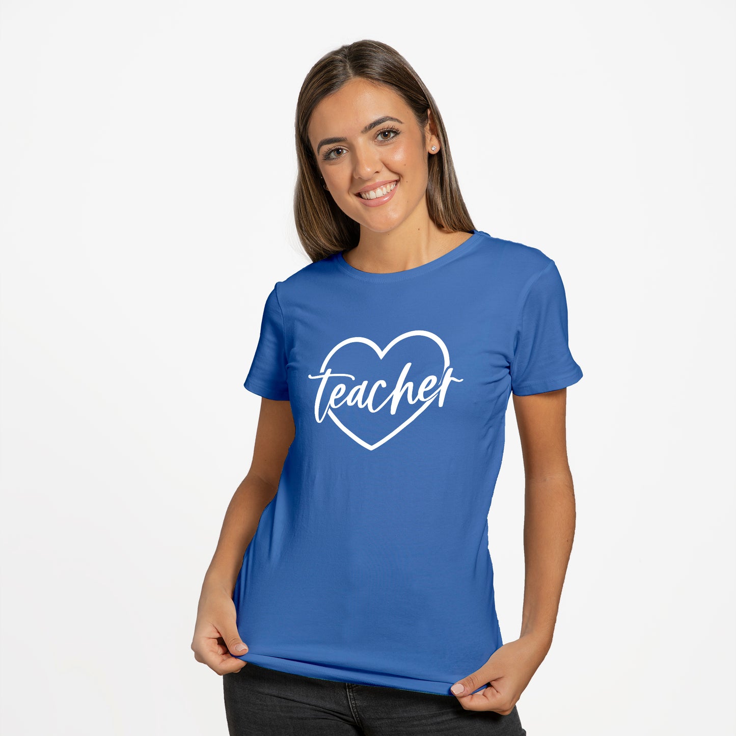 'Teacher Love Heart' T-Shirt - Custom Gifts 