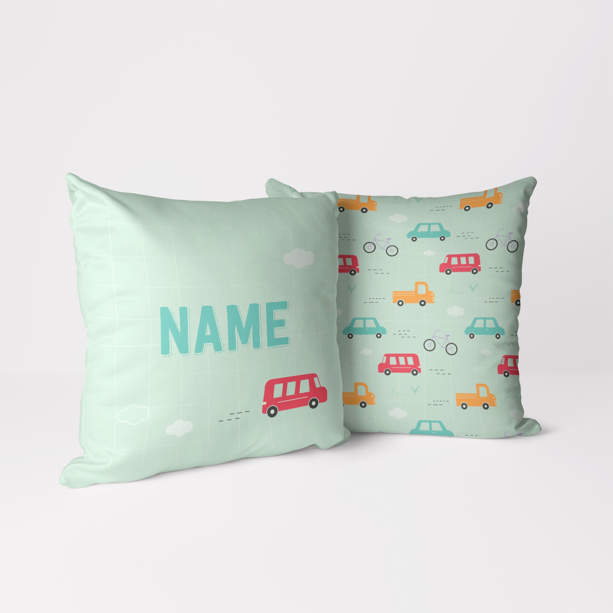 Personalised Childrens Cushion - Transport