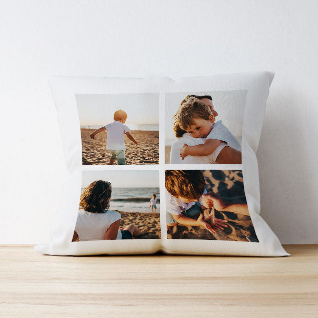 Four Photo Upload Cushion