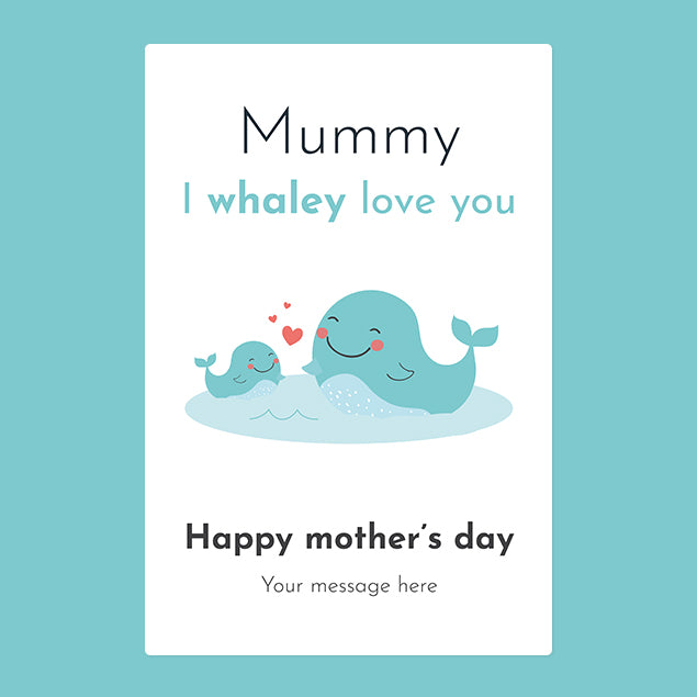 Mummy I whaley love you - Personalised Blanket