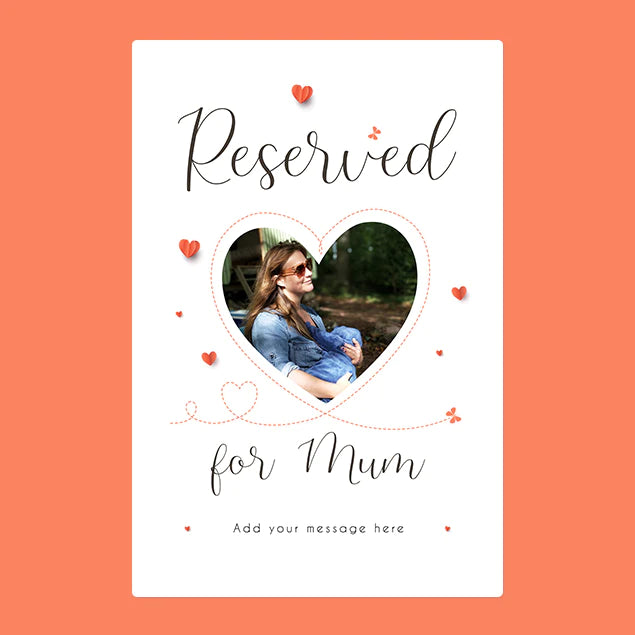 Personalised Photo Blanket - Reserved For Mum - Mothers Day Gift - Custom Gifts 