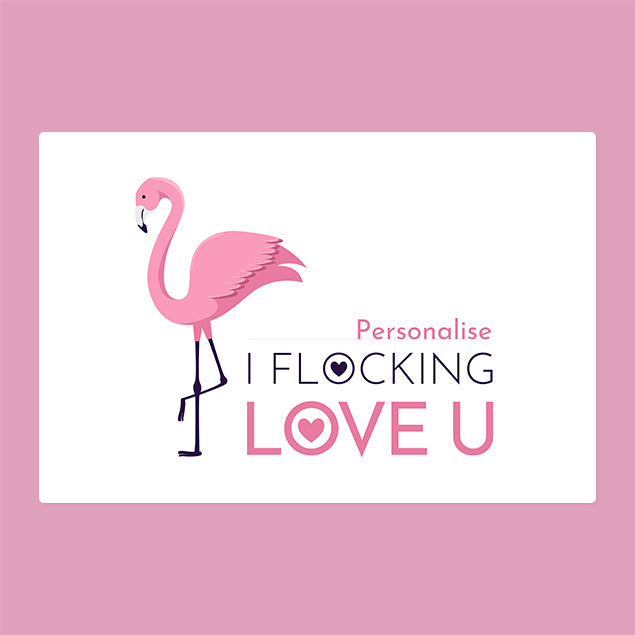 Personalised Blanket - Flocking Love You - Custom Gifts 