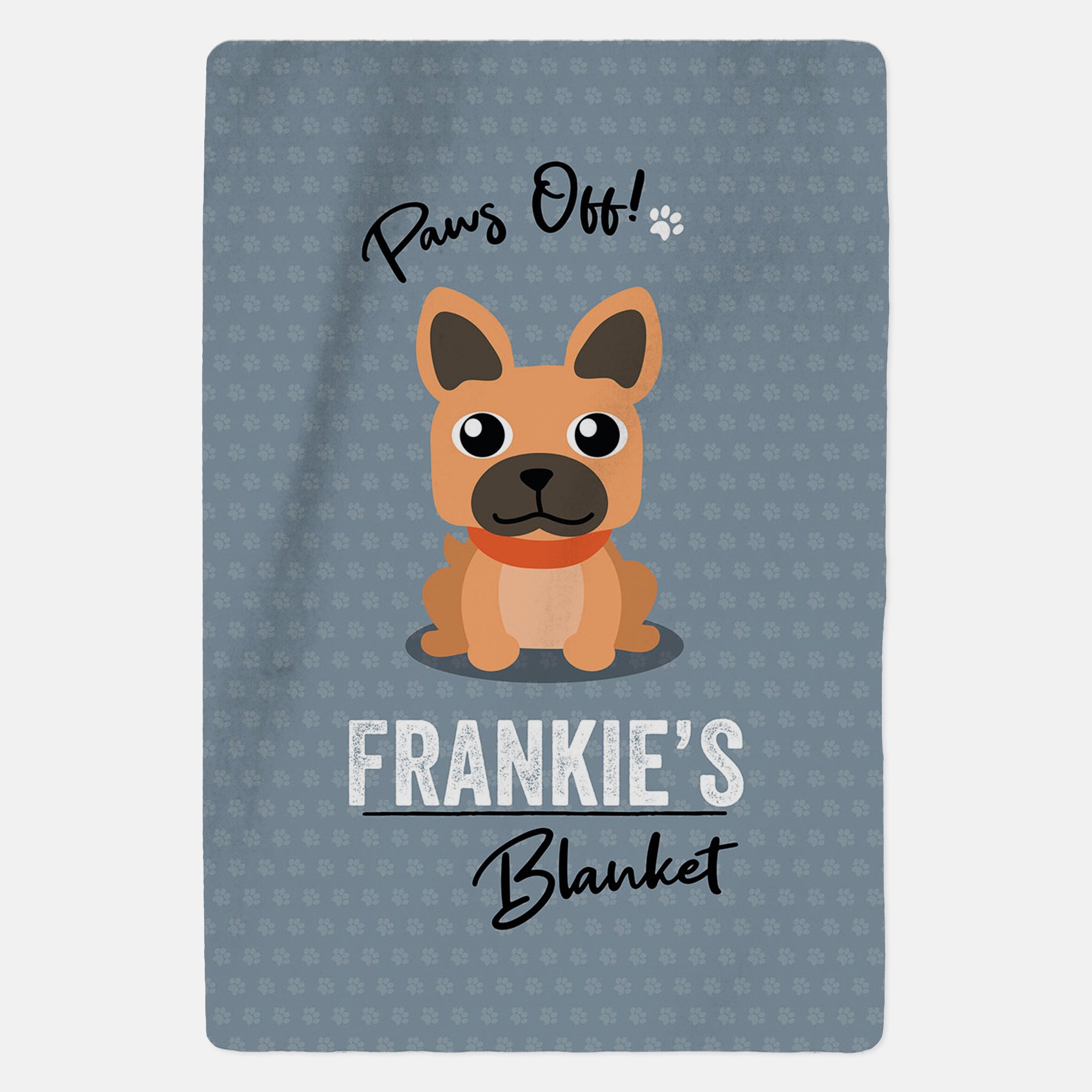 Personalised Brown French Bulldog Blanket - Paws Off