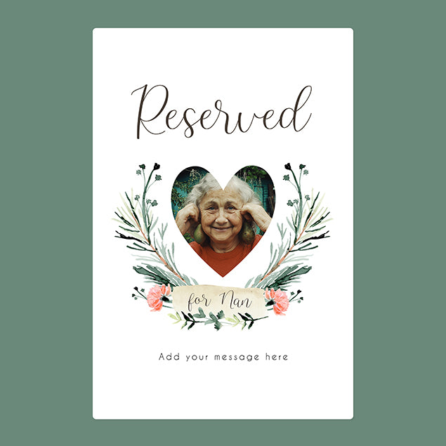 Personalised Photo Blanket - Reserved For Nan
