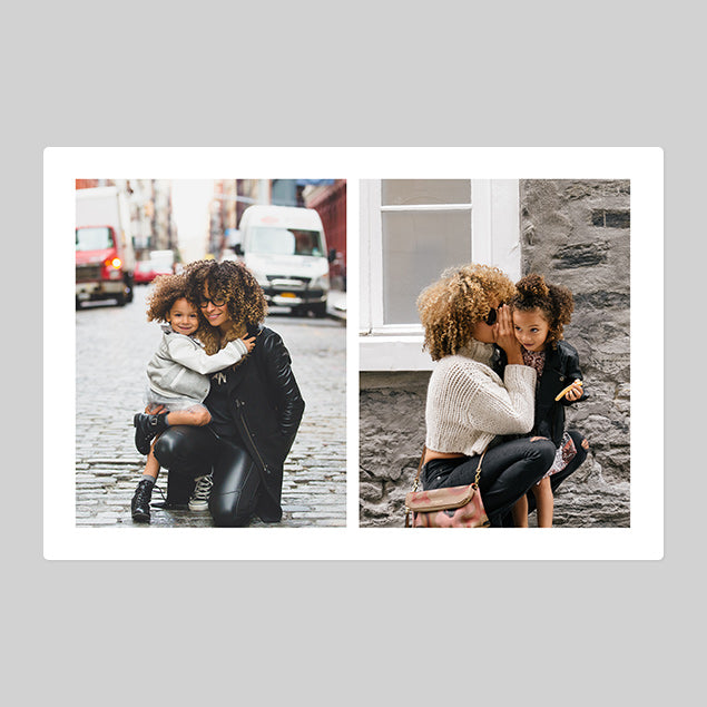 Two Vertical Photo Blanket - Custom Gifts 