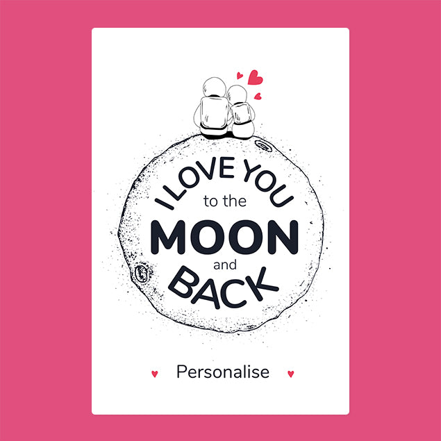 Personalised Blanket - Moon and Back - Custom Gifts 