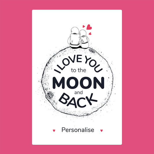 Personalised Blanket - Moon and Back - Custom Gifts 