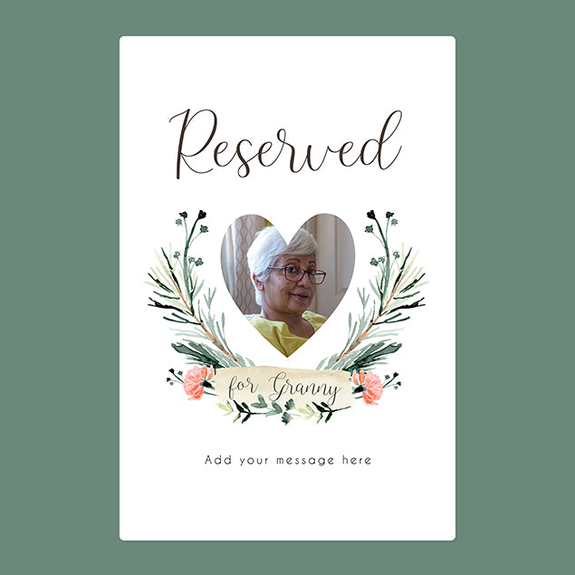 Personalised Photo Blanket - Reserved For Granny - Custom Gifts 