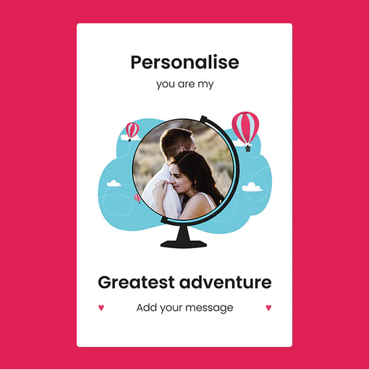 Personalised Photo Blanket - You Are My Greatest Adventure - Custom Gifts 