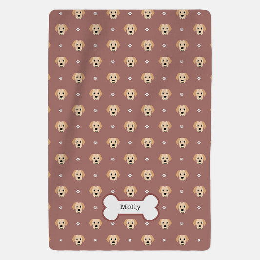 Personalised Labrador Blanket - Pattern - Custom Gifts 