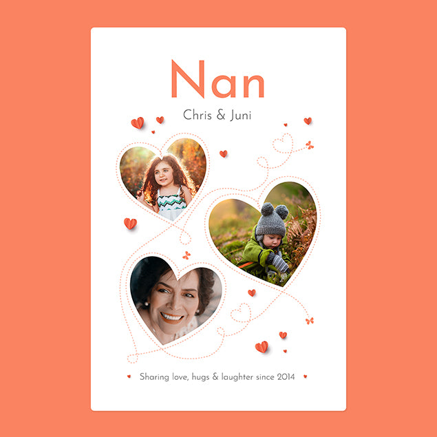 Three Photo Blanket - Nan - Custom Gifts 