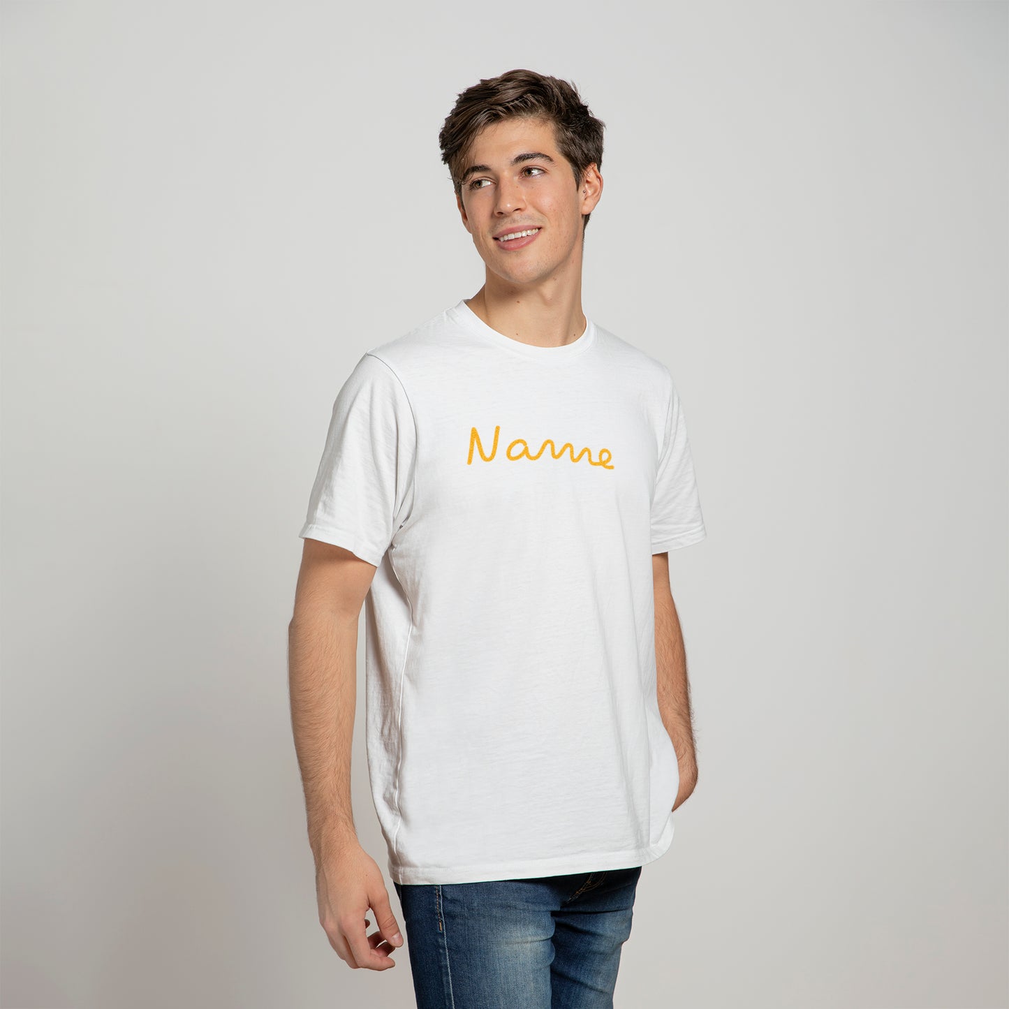 Personalised Island Inspired T-Shirt Gold - Custom Gifts 