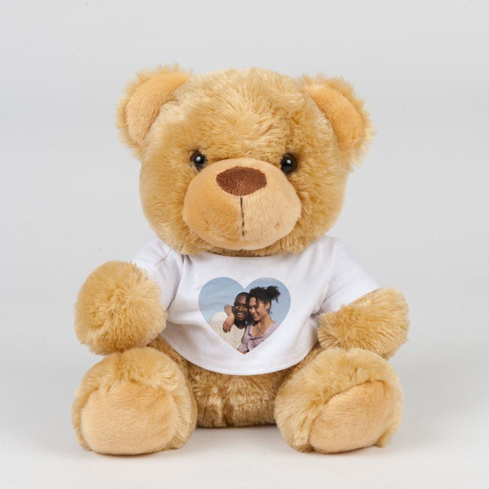 Heart Photo Upload Teddy - Medium - Custom Gifts 
